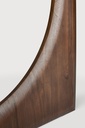 Table de repas ⌀150cm Teck Brun Geometric